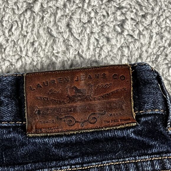 Lauren Ralph Lauren Jeans Womens 10 Mid Rise Classic Bootcut Blue Denim Pants - Picture 5 of 9